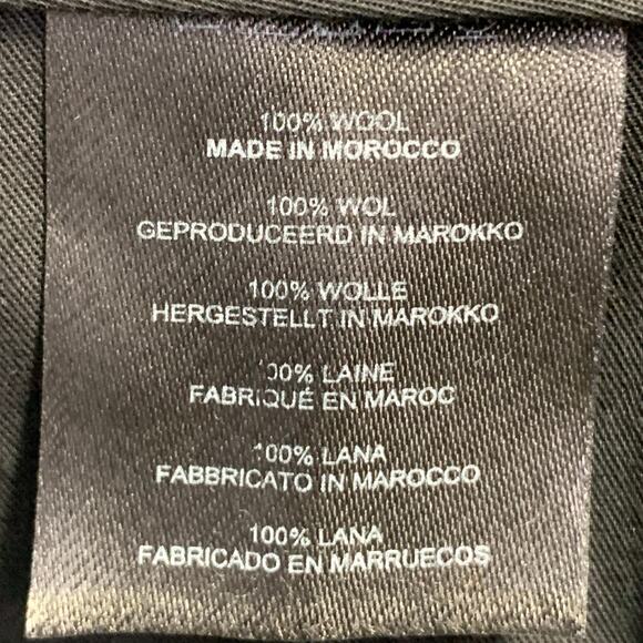 DRIES VAN NOTEN Size 32 Charcoal Grey Wool Flat Front Dress Pants - Picture 4 of 4